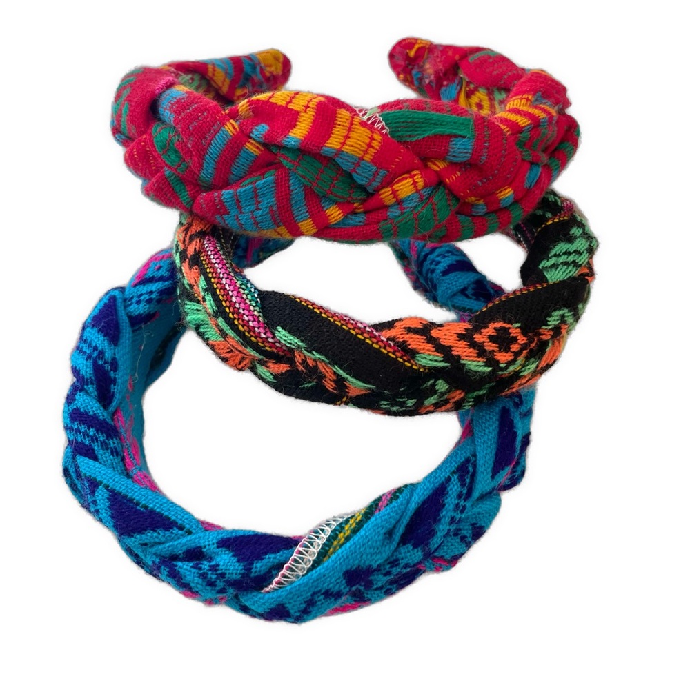 Colorful Woven Headbands Set of 3